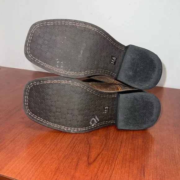 Leather Cowboy Boots, Floral Embroidered, Youth 11.5, Smoky Mountain Girls - Picture 5 of 6